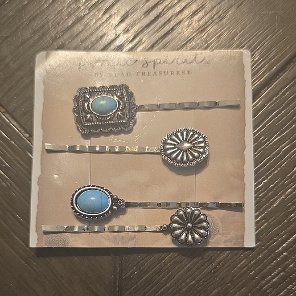 Other - Silver and Turquoise Hair Pins Set